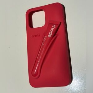 Rhode Lip Case “Poppy” Red iPhone 14/15 Pro